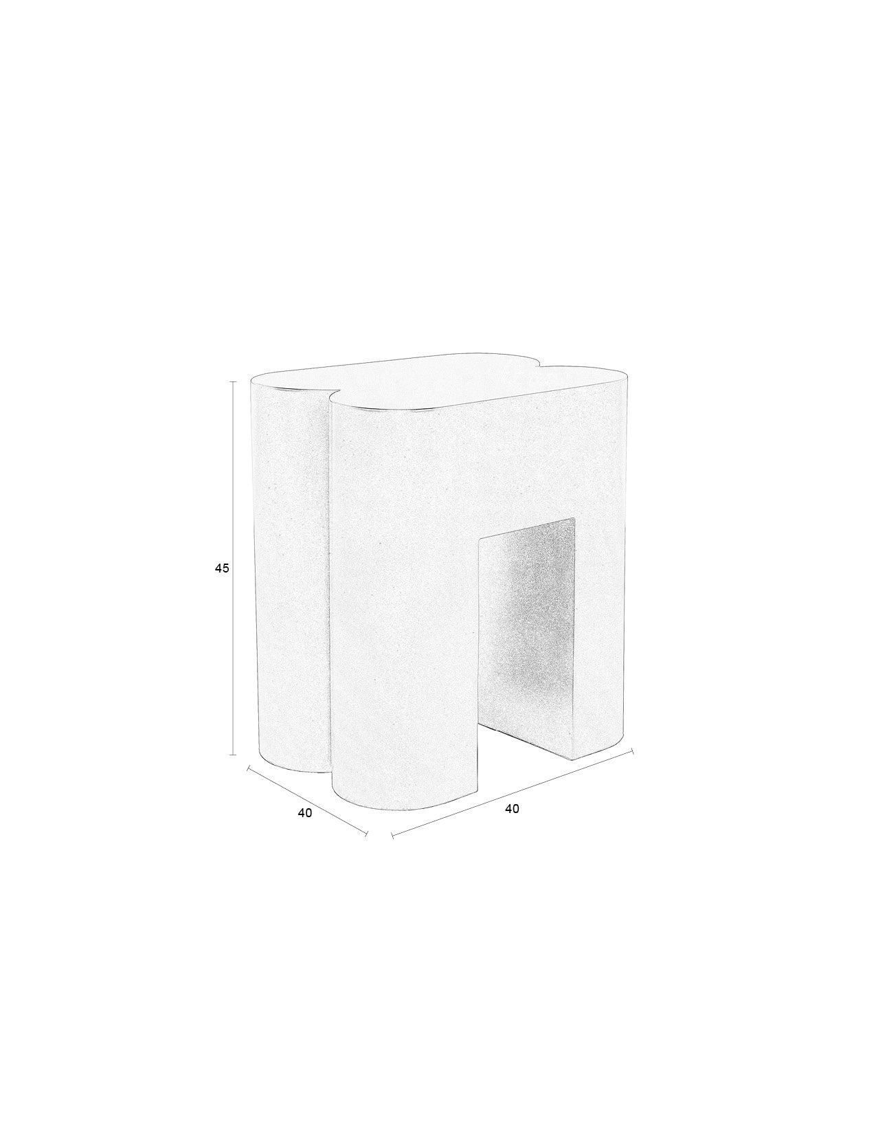 Shape - Bar & Counter Stool - Iron - Beige