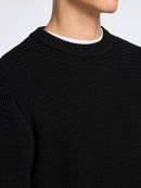 Pull En Maille - Black - Homme