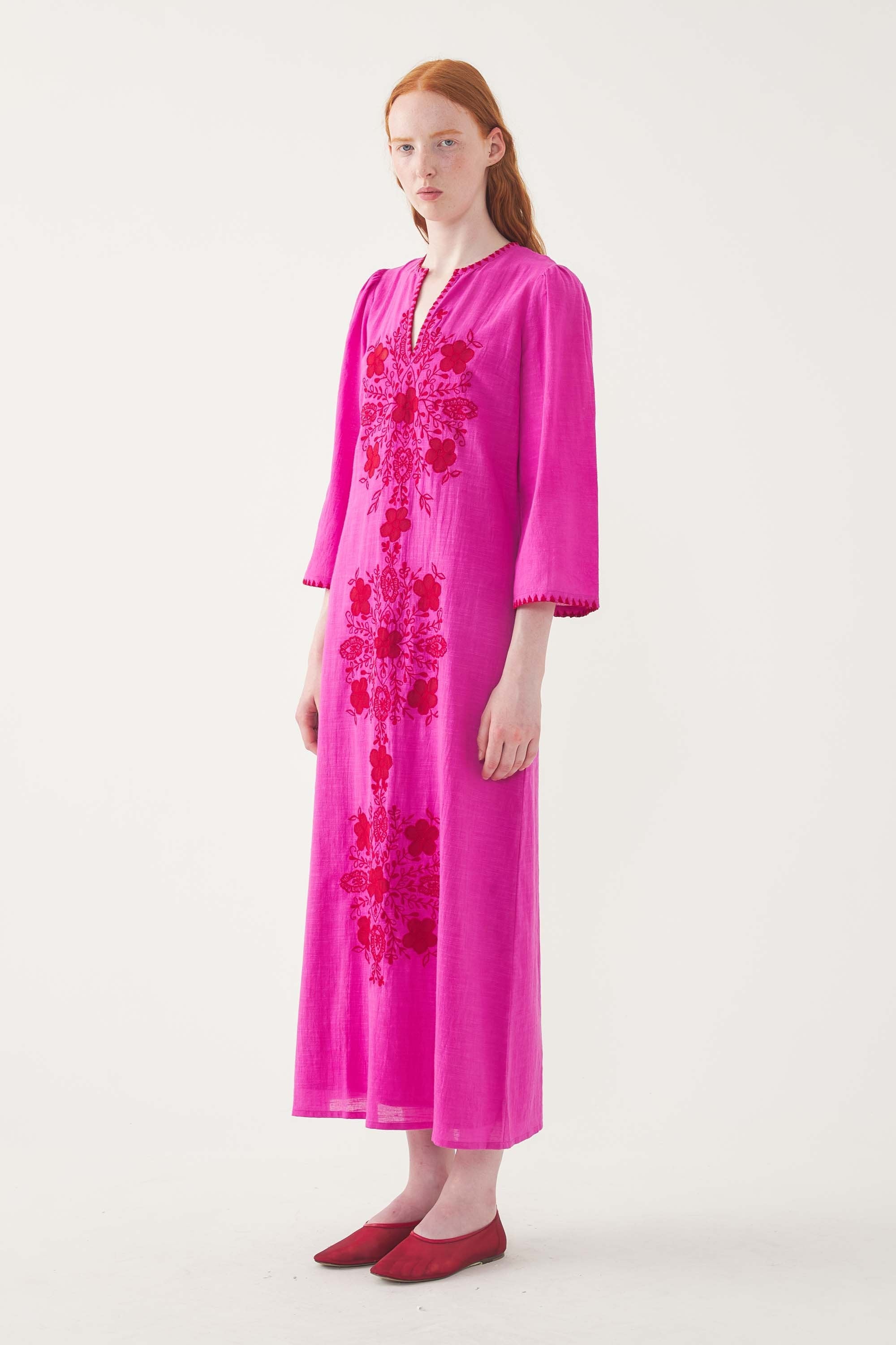 Robe Longue Vahani - Fuchsia