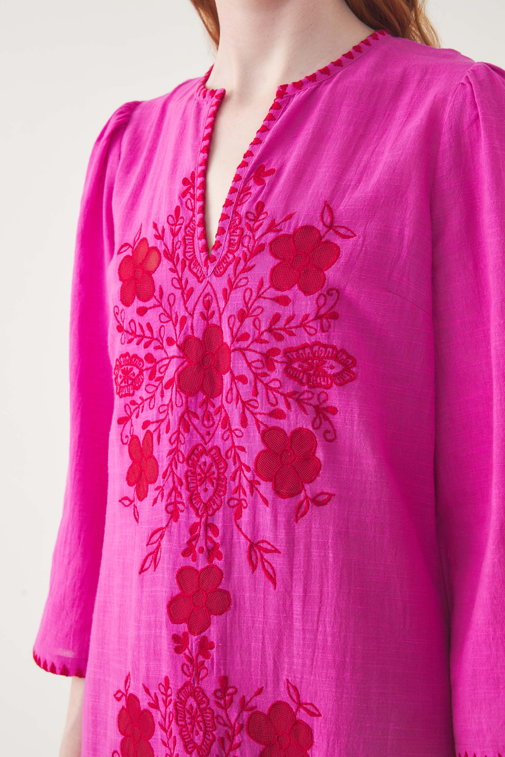 Robe Longue Vahani - Fuchsia