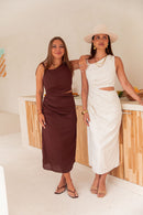 VAÏANA Beige - Robe Lin