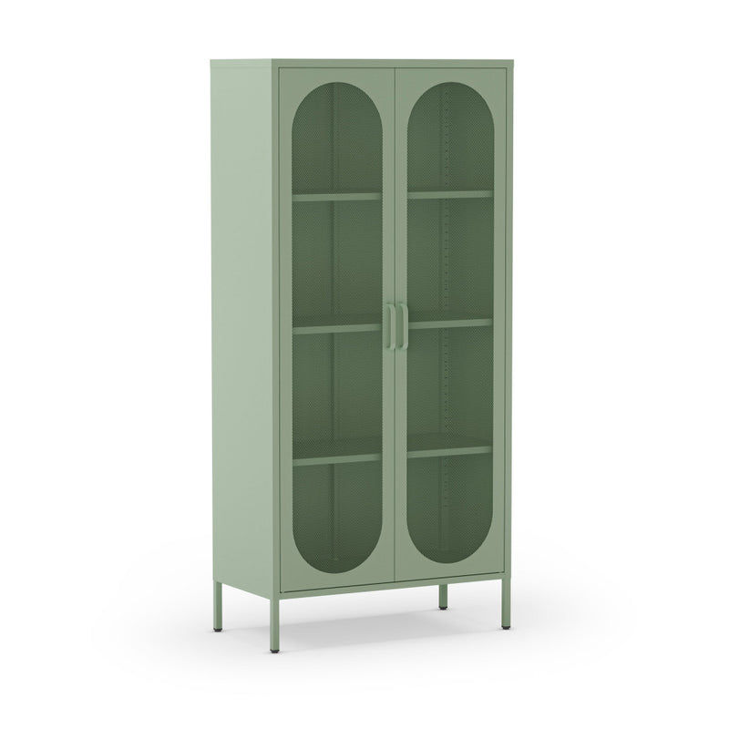 Zio - Vaisselier 2 Portes - Métal - Vert menthe