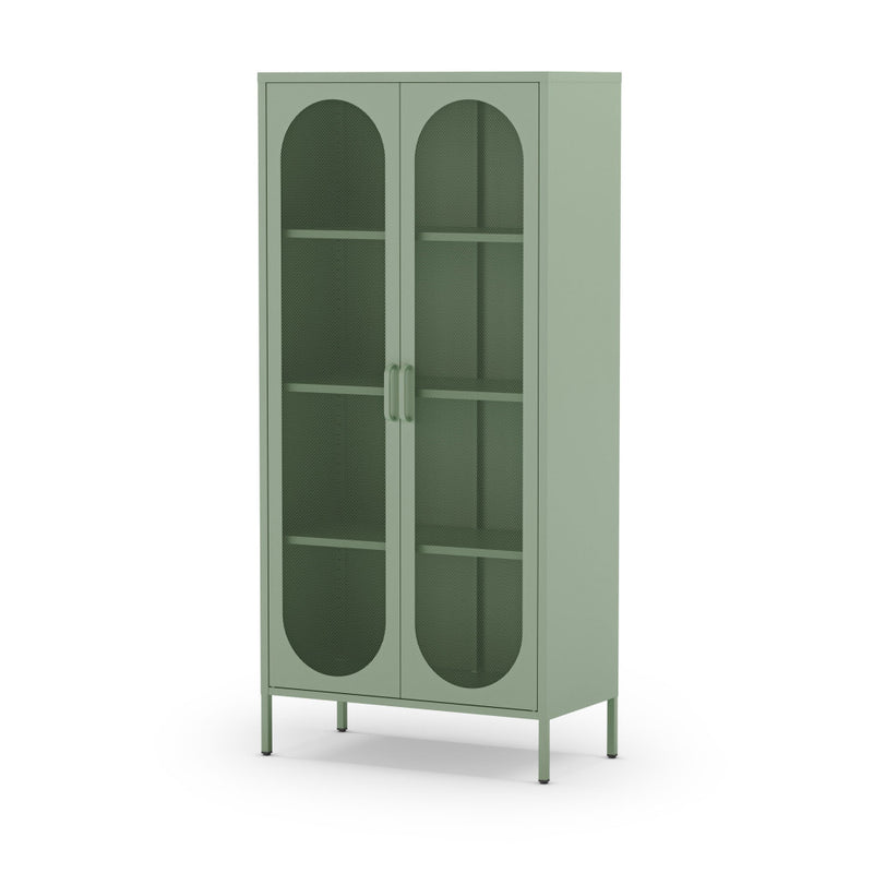 Zio - Vaisselier 2 Portes - Métal - Vert menthe