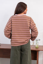VALENTIN Camel/Rosa - Top oversize