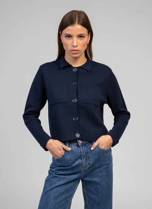 Valimana Navy Cardigan