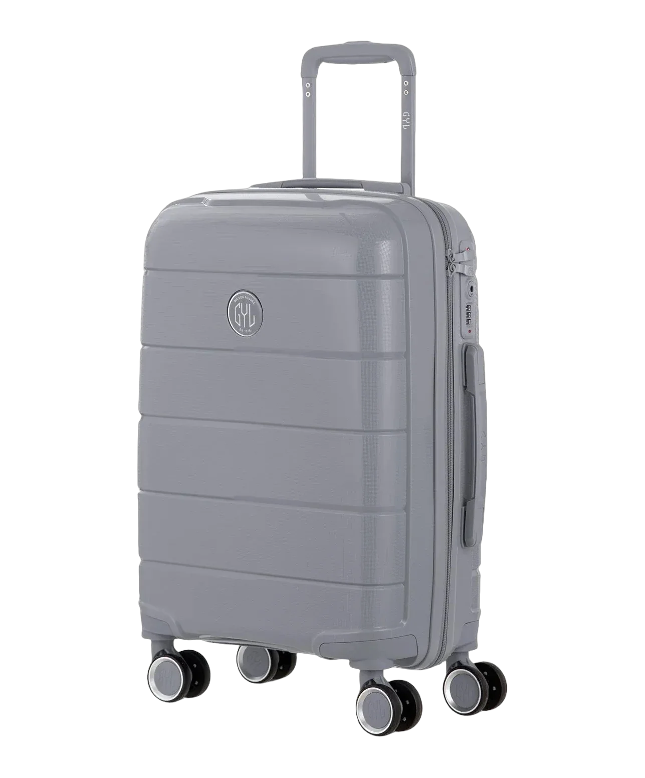 Valise cabine Citadine GYL argent vue trois quarts
