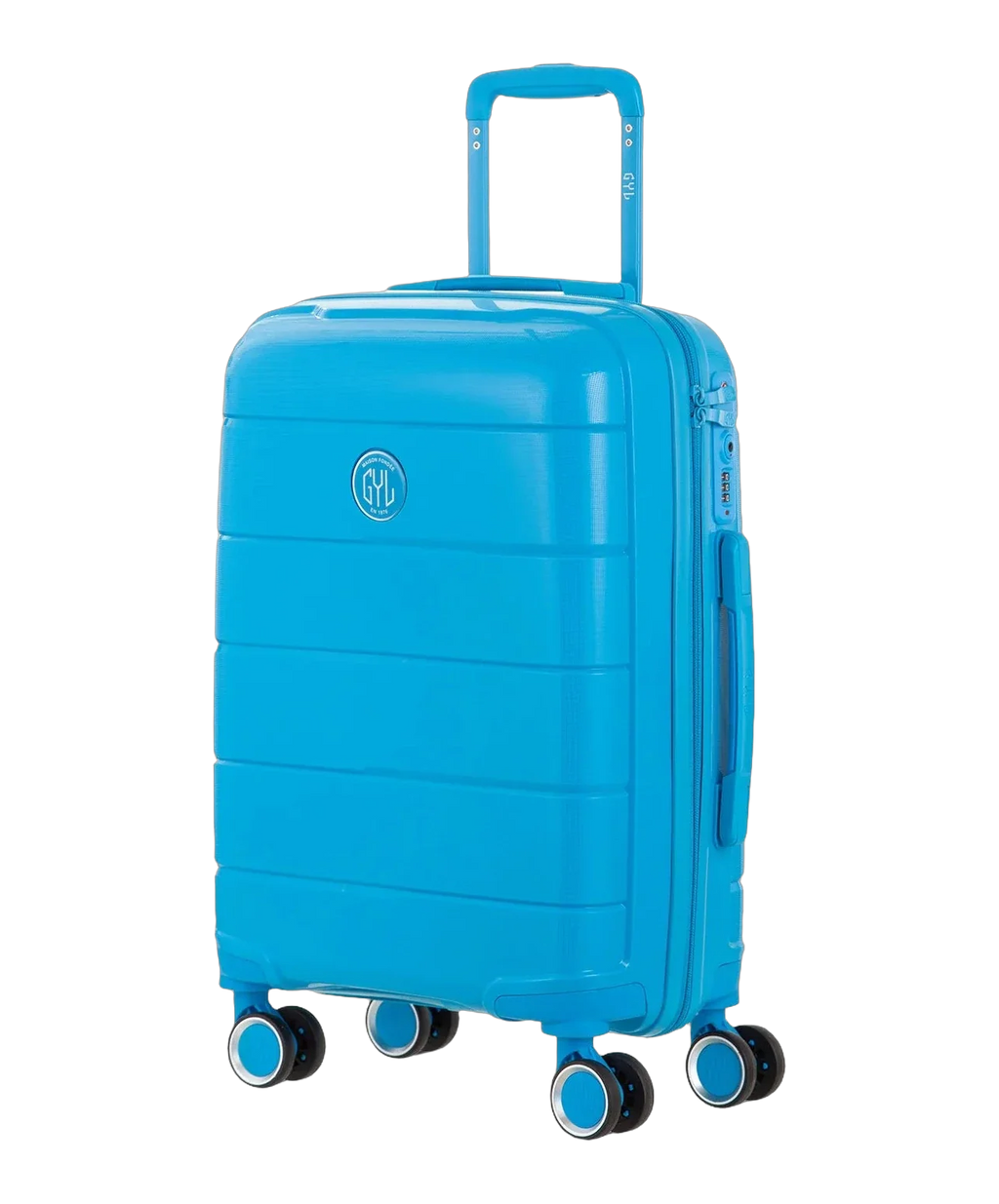 Valise cabine Citadine GYL bleu clair vue trois quarts