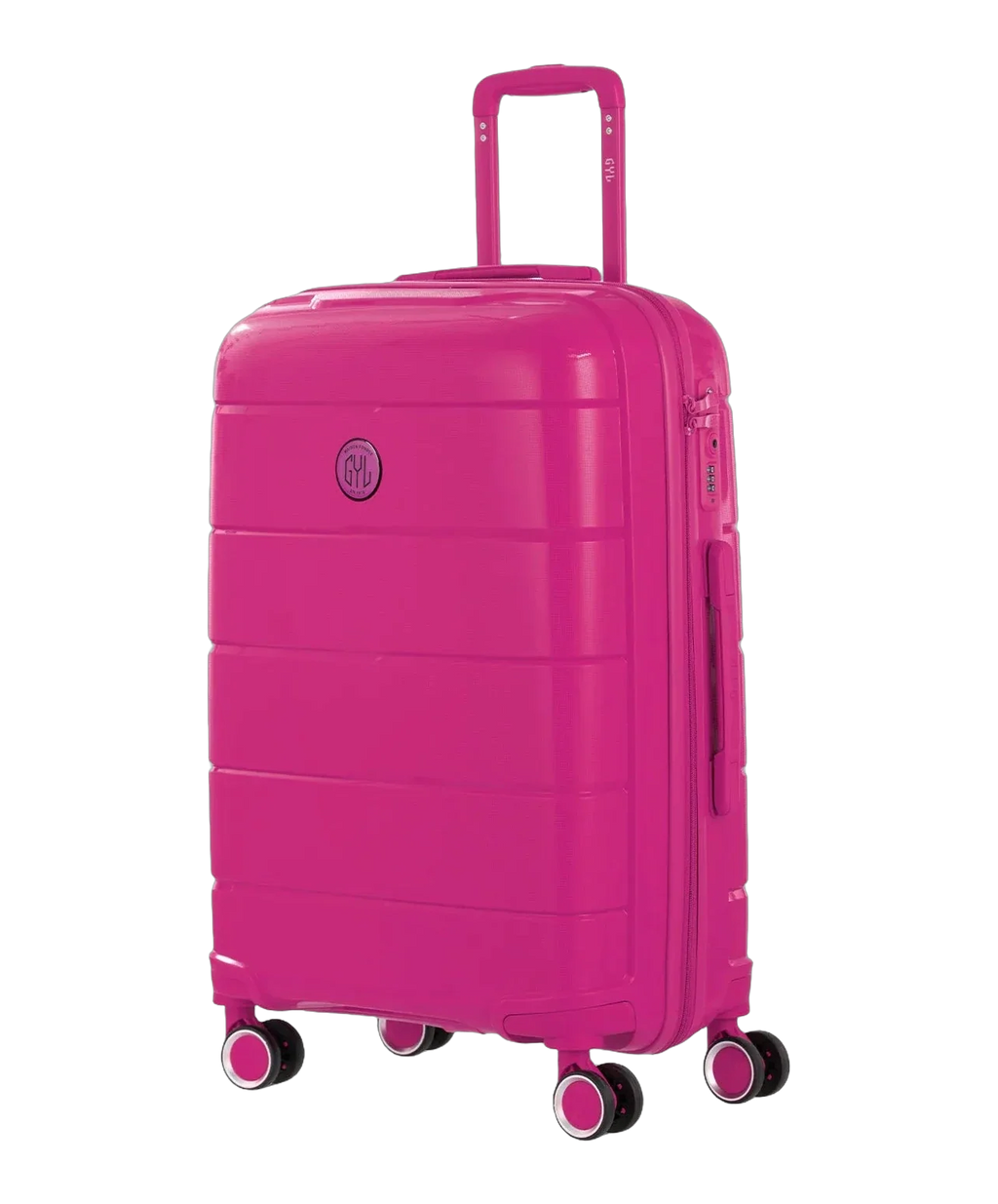 Valise cabine Citadine GYL fuchsia vue trois quarts