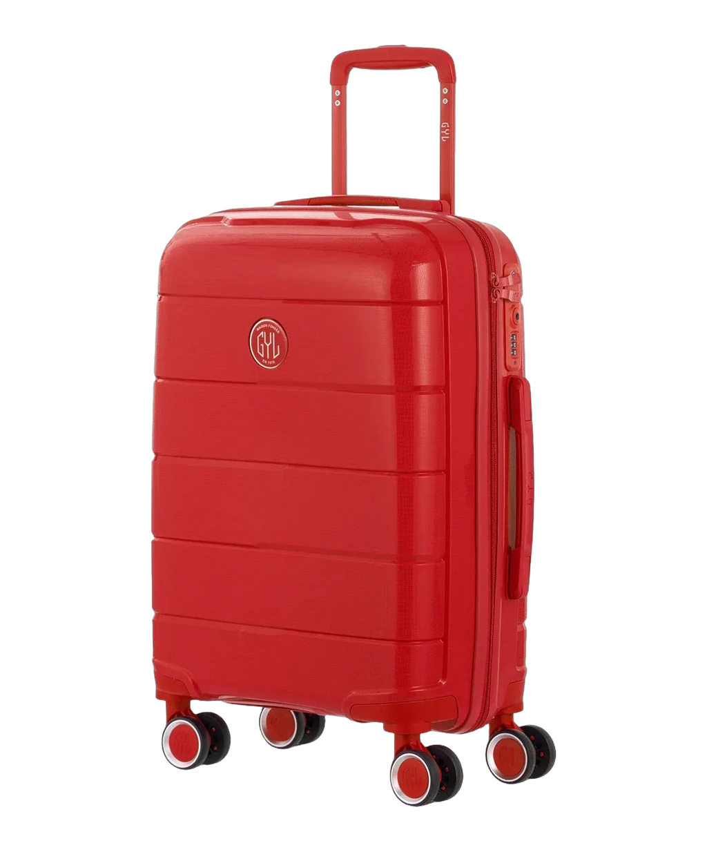 Valise cabine Citadine GYL rouge vue trois quarts