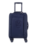 Valise Evasion GYL souple cabine 55 cm coloris marine vue de face avec logo GYL