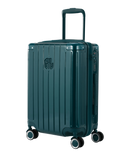 Valise Intemporelle en polycarbonate cabine 55 cm coloris vert sapin vue trois quarts