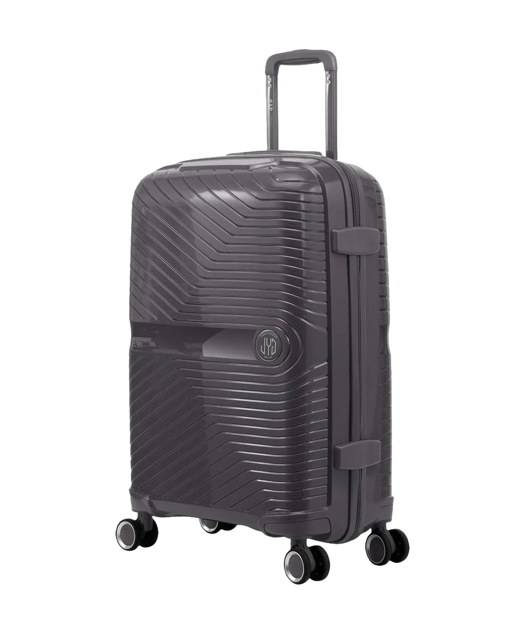 Valise cabine Signature GYL argent vue trois quarts