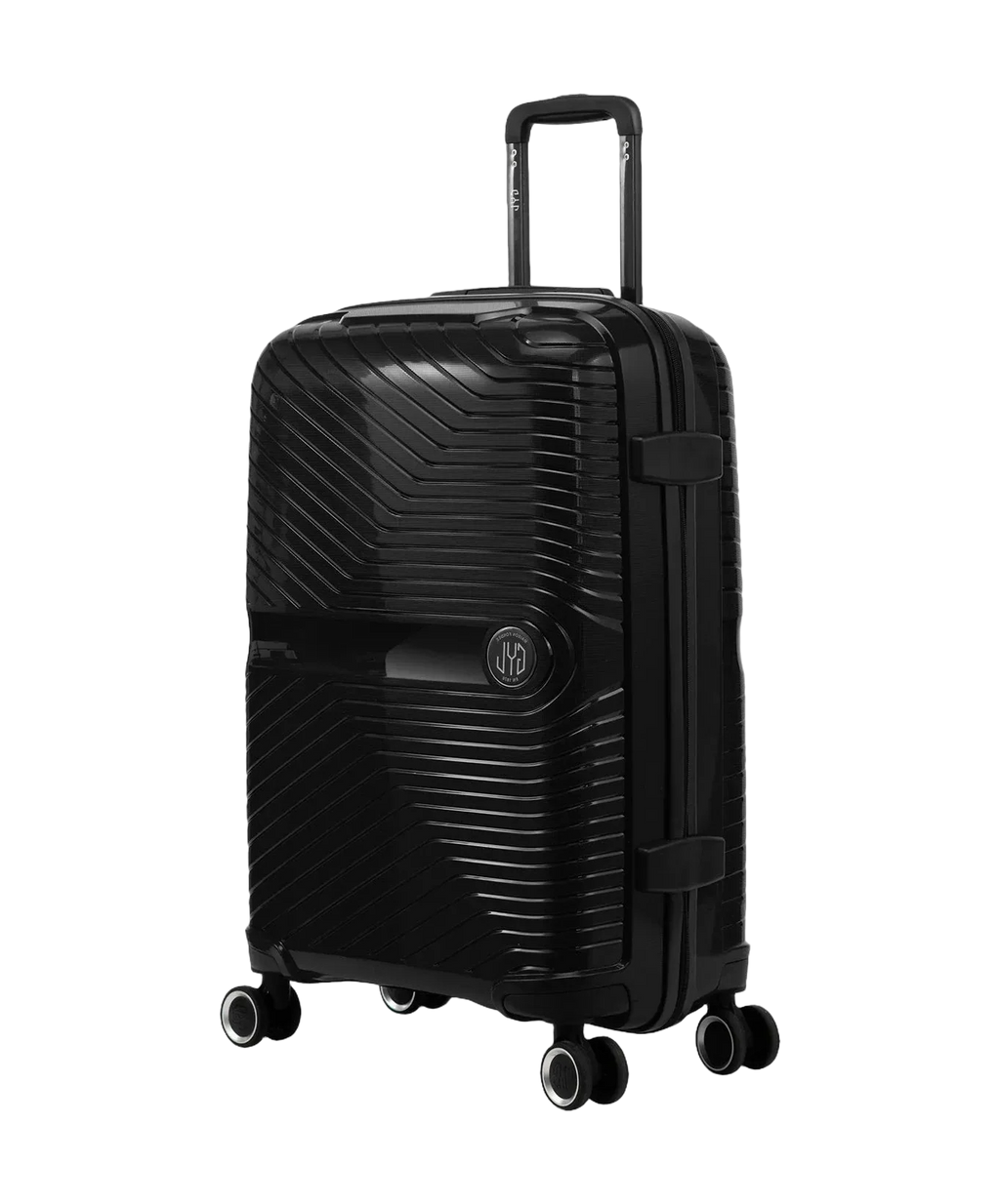 Valise cabine Signature GYL noir vue trois quarts
