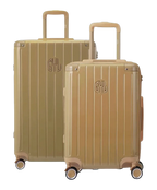 Valise rigide Intemporelle champagne vue trois quarts GYL