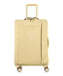 Valise Evasion GYL souple semaine 65 cm coloris champagne vue de face avec logo GYL