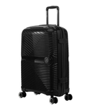 Valise moyenne Signature GYL noir vue trois quarts