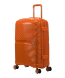Valise moyenne Signature GYL orange vue trois quarts