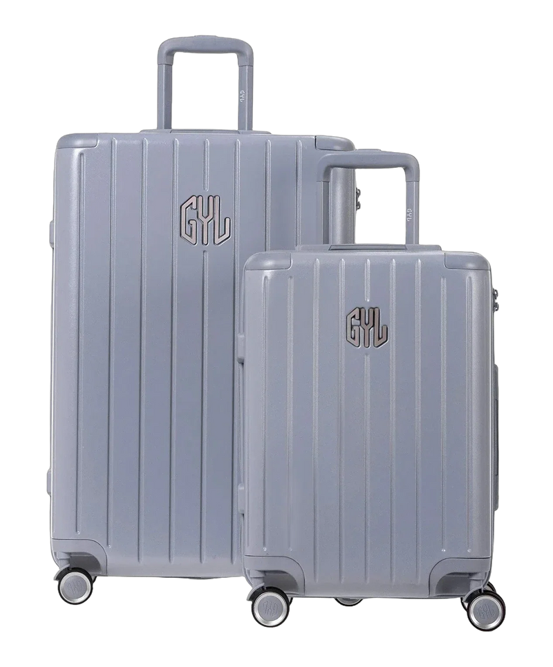 Set de 2 valises rigides Intemporelle argent cabine et semaine face avant GYL