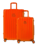Set de 2 valises rigides Intemporelle orange cabine et semaine face avant GYL