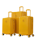 Set de 3 valises rigides Intemporelle jaune cabine semaine et soute face avant GYL