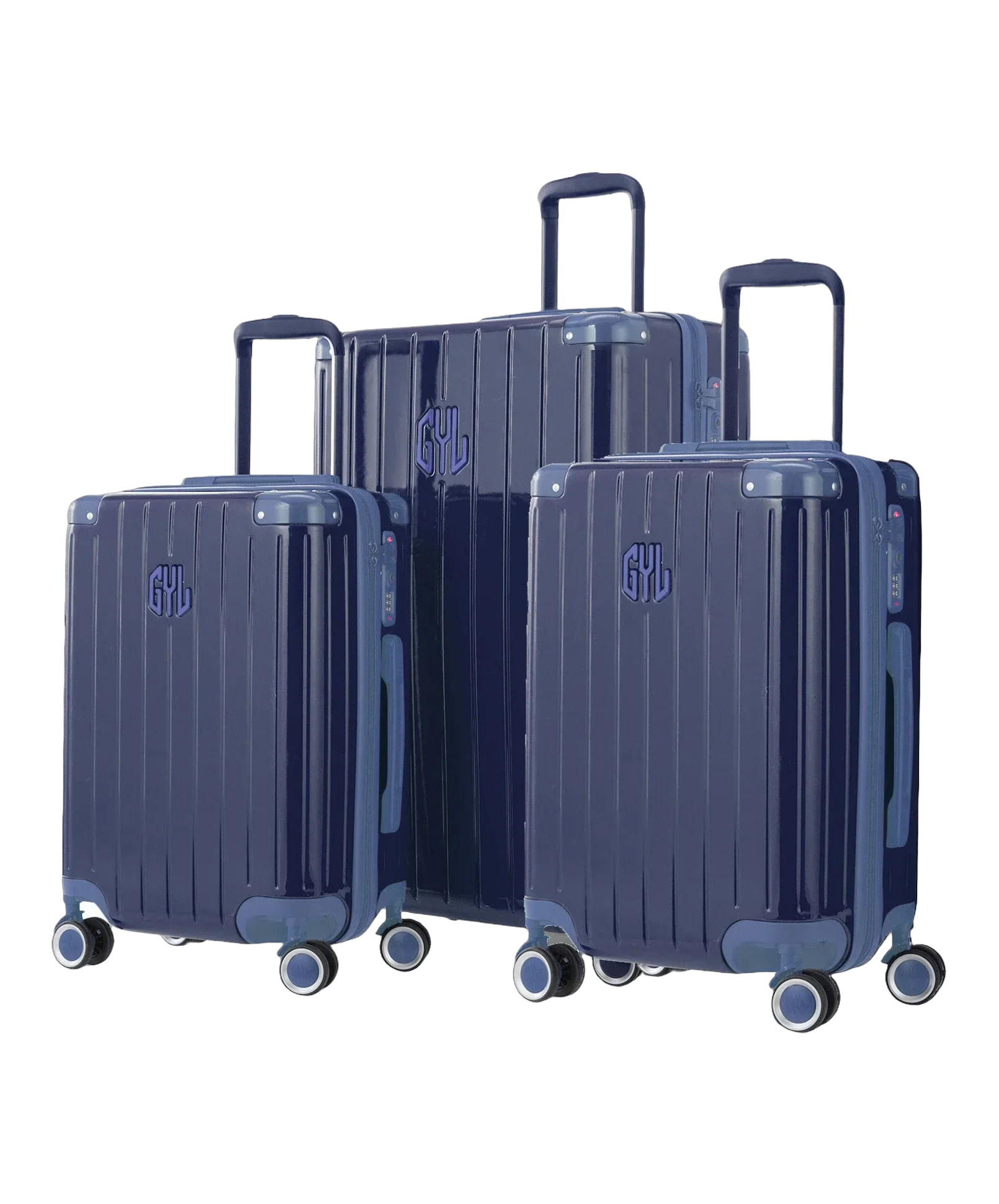 Set de 3 valises rigides Intemporelle marine cabine semaine et soute GYL