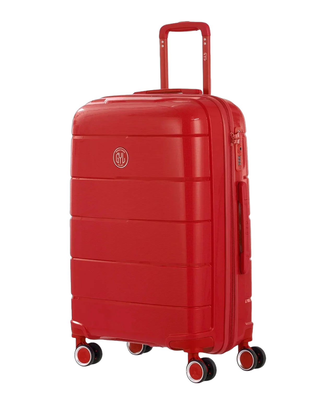 Valise soute Citadine GYL rouge vue trois quarts