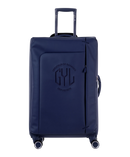 Valise Evasion GYL souple soute 75 cm coloris marine vue de face avec logo GYL