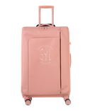 Valise Evasion GYL souple soute 75 cm coloris rose-gold vue de face avec logo GYL