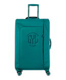 Valise Evasion GYL souple soute 75 cm coloris sapin vue de face avec logo GYL