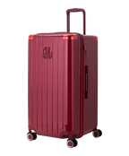 Valise Trunk L Intemporelle GYL en polycarbonate 71 cm coloris rouge fonce vue trois quarts avant