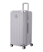 Valise Trunk XL Intemporelle GYL en polycarbonate 78 cm coloris argent vue trois quarts avant