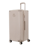 Valise trunk GYL taille XL nude vue trois quarts polycarbonate rigide