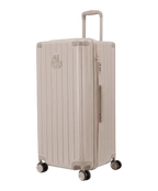 Valise trunk GYL taille XL nude vue trois quarts polycarbonate rigide