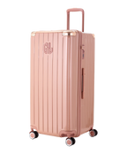 Valise Trunk XL Intemporelle GYL en polycarbonate 78 cm coloris rose gold vue trois quarts avant