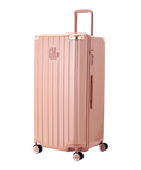 Valise Trunk GYL en polycarbonate Trunk XL 80 cm coloris rose gold vue trois quarts avant