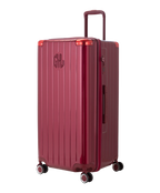 Valise Trunk XL Intemporelle GYL en polycarbonate 78 cm coloris rouge fonce vue trois quarts avant