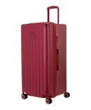 Valise trunk GYL taille XL rouge fonce vue trois quarts polycarbonate rigide