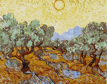 Peinture Par Numéros - Van Gogh St Remy Oliviers
