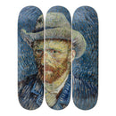 Vincent Van Gogh - Self-Portrait With Grey Felt Hat Triptych