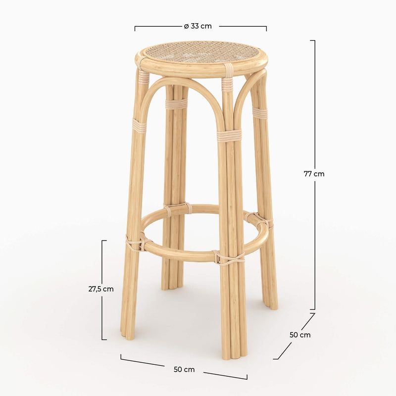 Vania Bar Stool - Beige