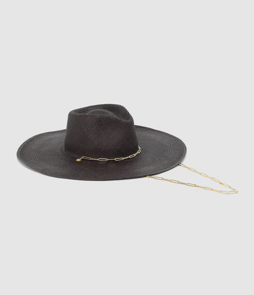 Van Palma - Chapeau Livy Junior Paille Noir - Femme