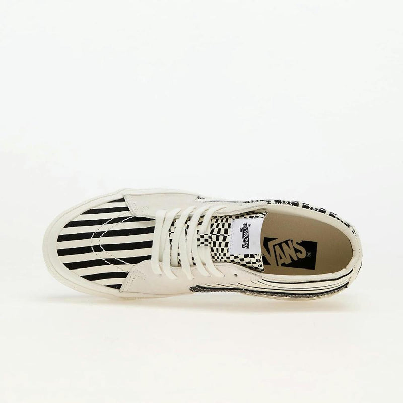 Baskets Vans Sk8-Mid Reissue 83 LX Pattern Clash - Blanc
