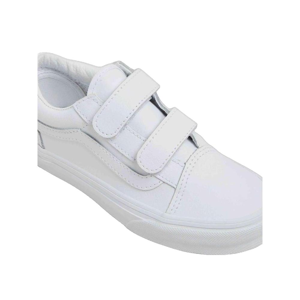 Old Skool V Classic Tumble Trainers - White