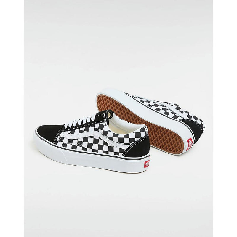 Baskets Checkerboard Old Skool Platform - Noir