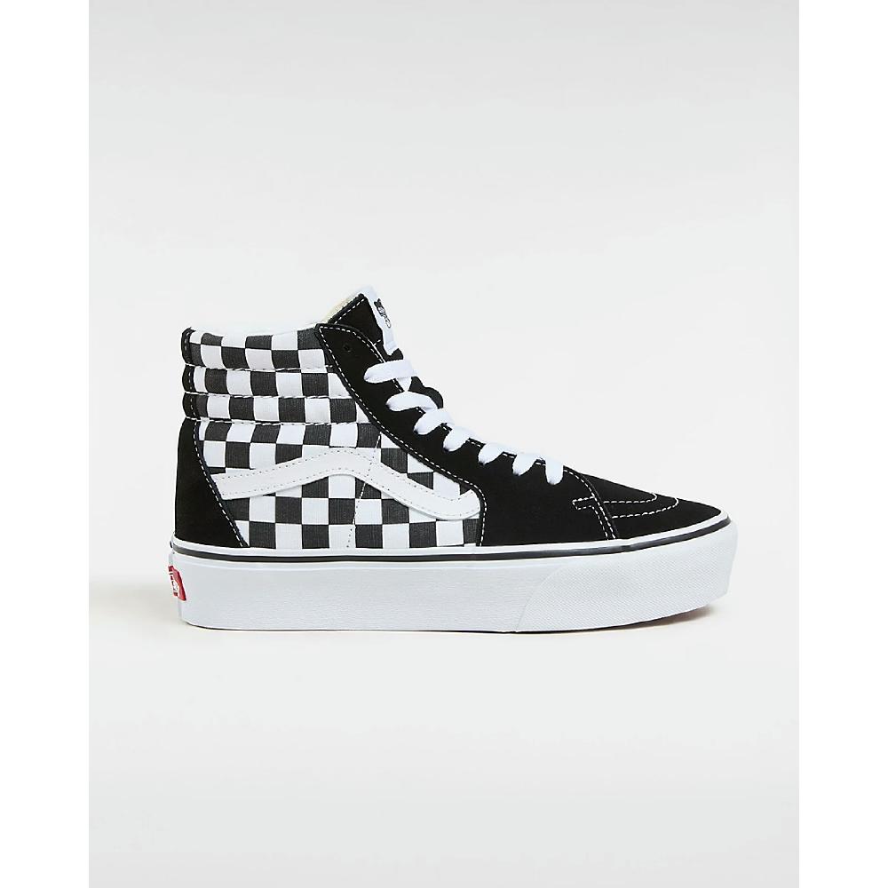 Baskets Checkerboard Sk8-Hi Platform 2.0 - Blanc