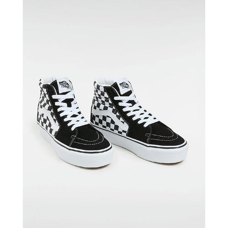 Baskets Checkerboard SK8-Hi Platform 2.0 - Blanc