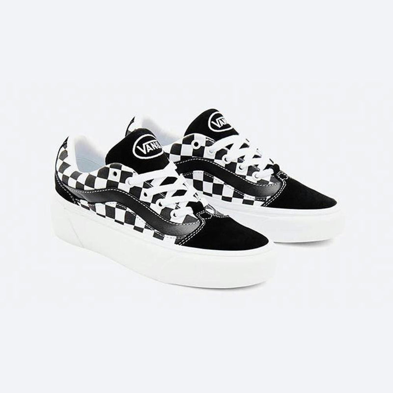 Baskets Shape Ni Checkerboard - Noir