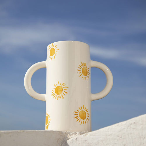 Vase en céramique Mediterranea - Soleil - Oustao