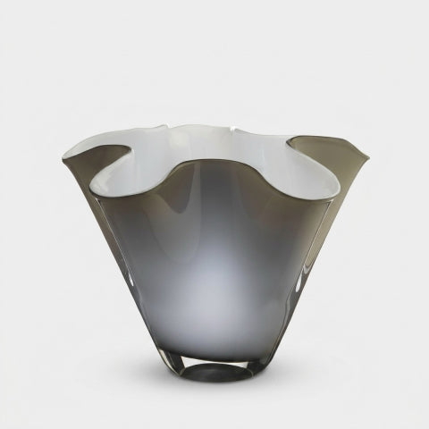 Wave - Vase Lumineux - Ø28 Cm H24 Cm - Taupe