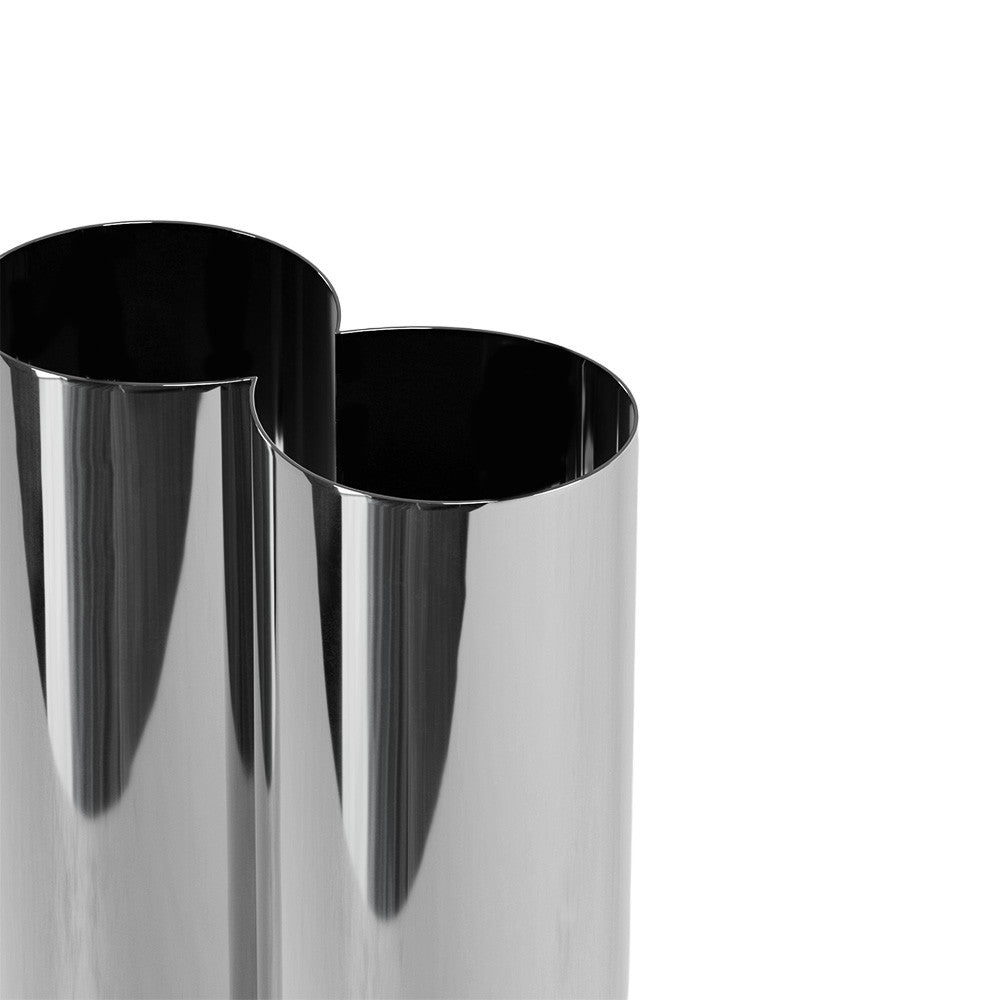 Flower - Vase - Metal - Chrome